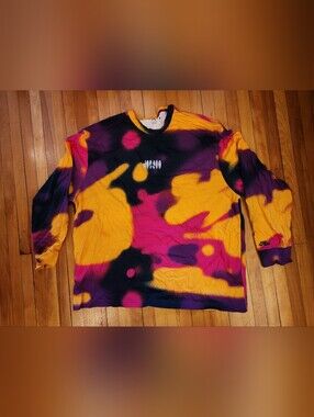 Jordan Men's Tie-Dye Long Sleeve Tshirt in Yellow, Purple, Pink